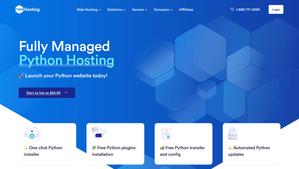 tmdhosting python hosting services