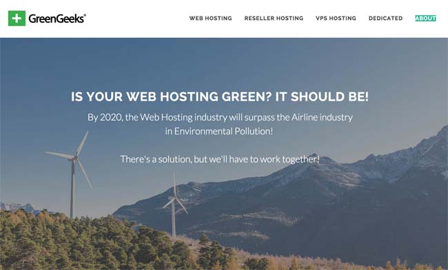 Go Green with GreenGeeks