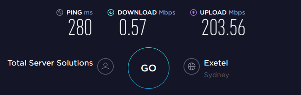 torguard speed test Australia vpn on
