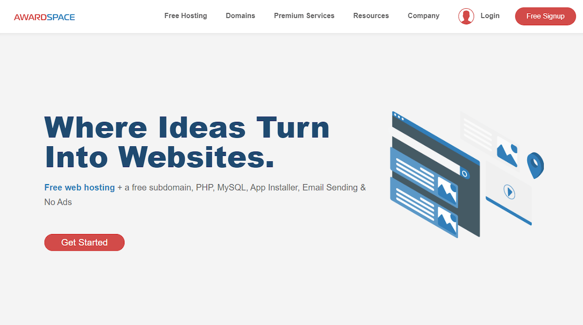 awardspace free web hosting