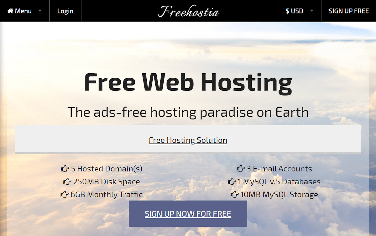 freehostia free web hosting