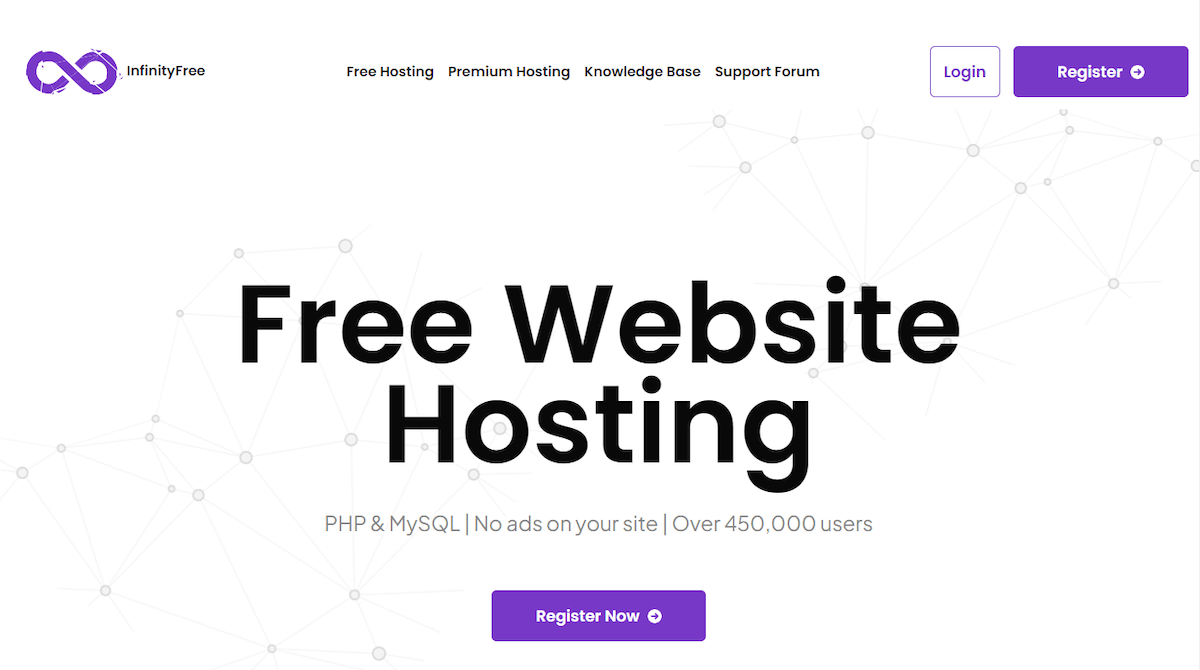 infinityfree free web hosting