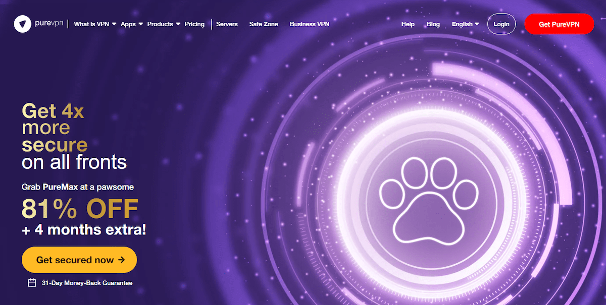 purevpn homepage