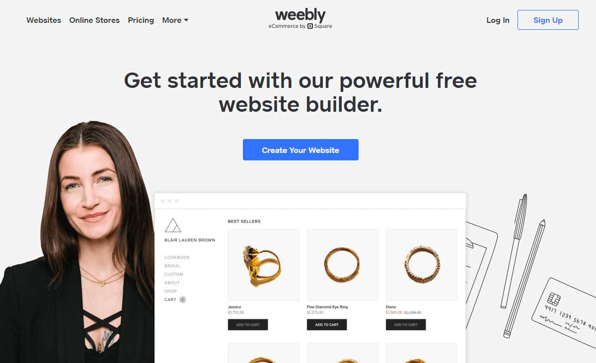 weebly homepage