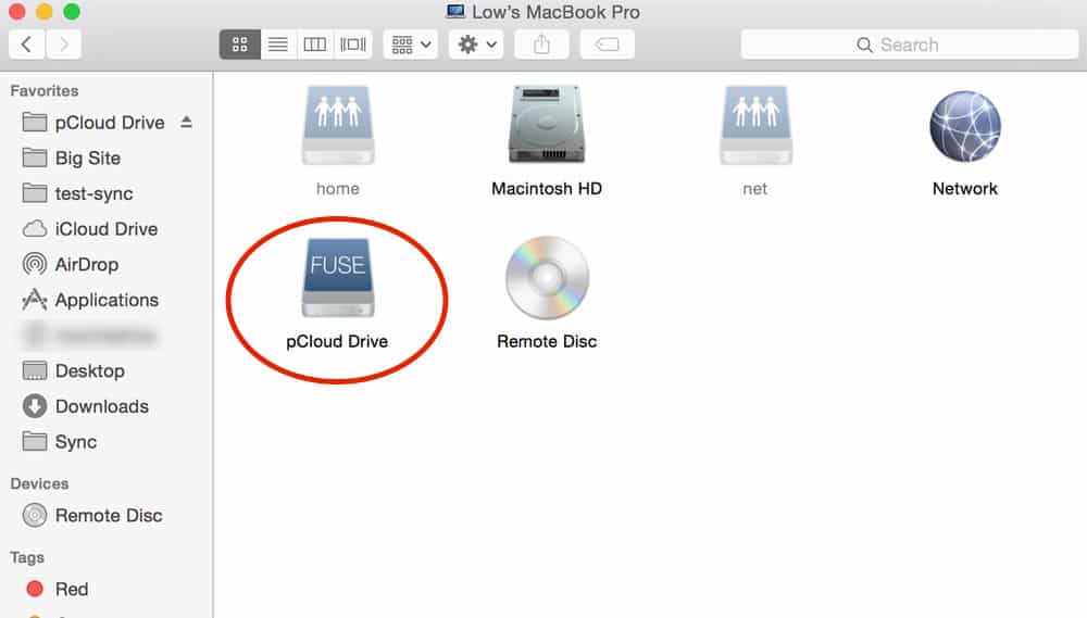 pcloud drive as additional hard drive for local machines