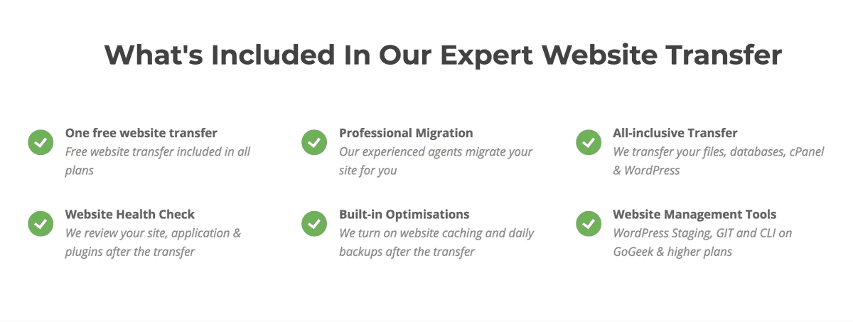 siteground website transfer service