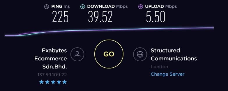 torguard vpn connection speed with united kingdom server