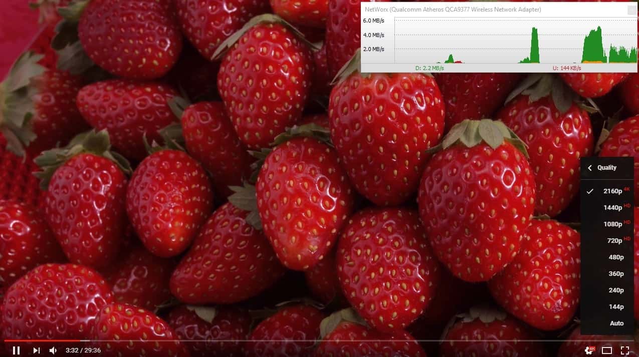 watching youtube 4k video using torguard vpn