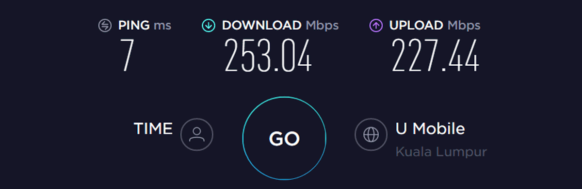 internet connection speed without vpn