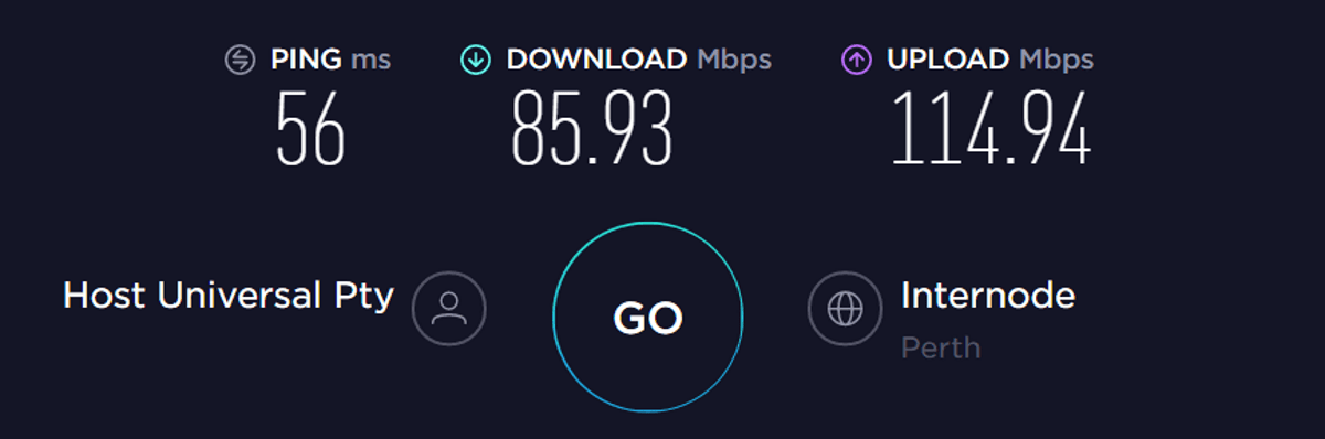 surfshark speed test Australia
