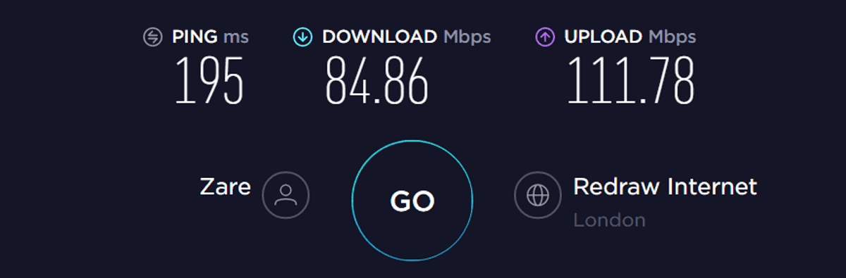 surfshark speed test UK