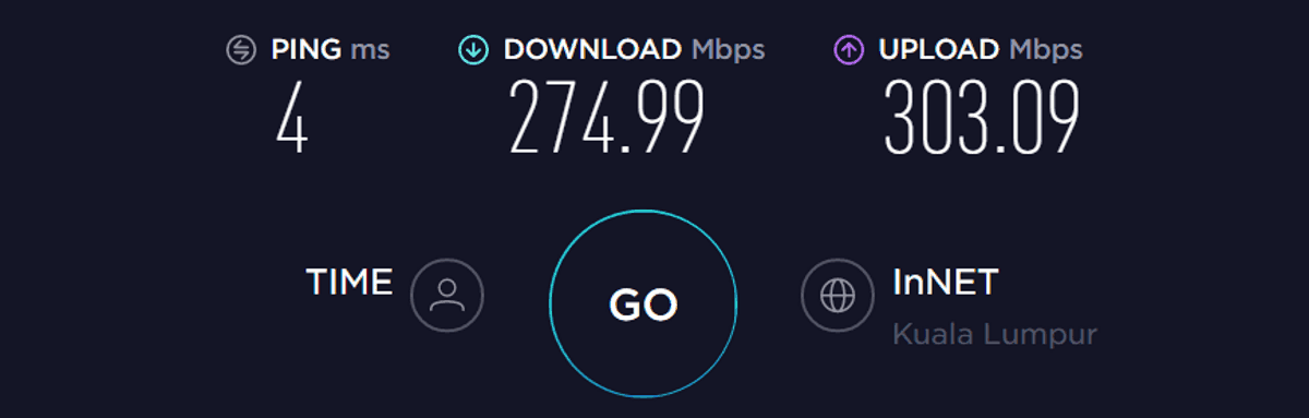 surfshark speed test baseline