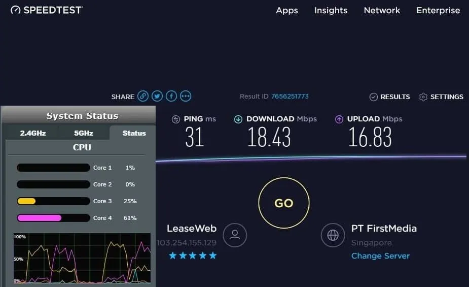 processor vpn speed test with nordvpn