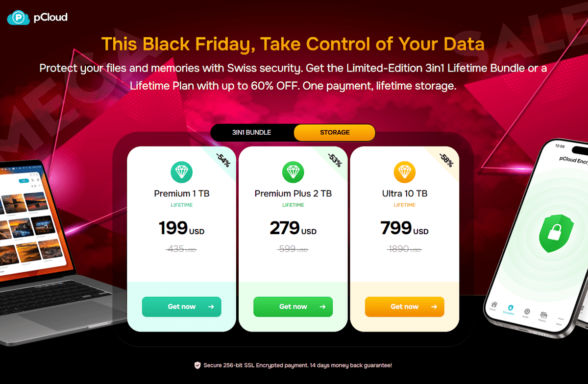 Ưu Đãi Black Friday của pCloud 2025