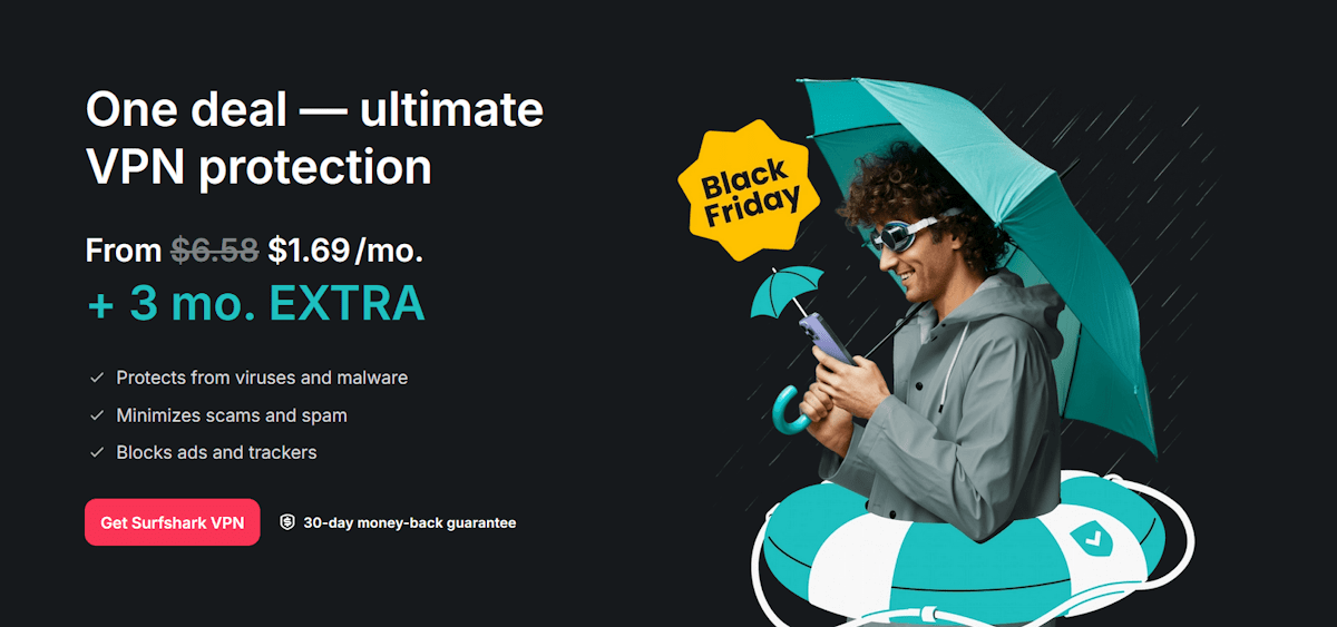 Ưu đãi Black Friday của Surfshark 2025