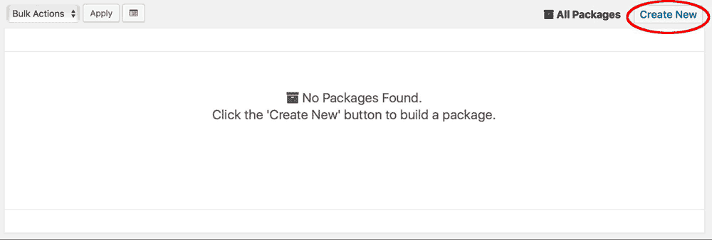 Create a backup package