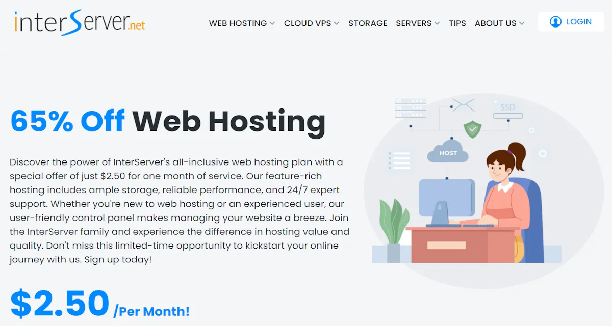 interserver hosting homepage