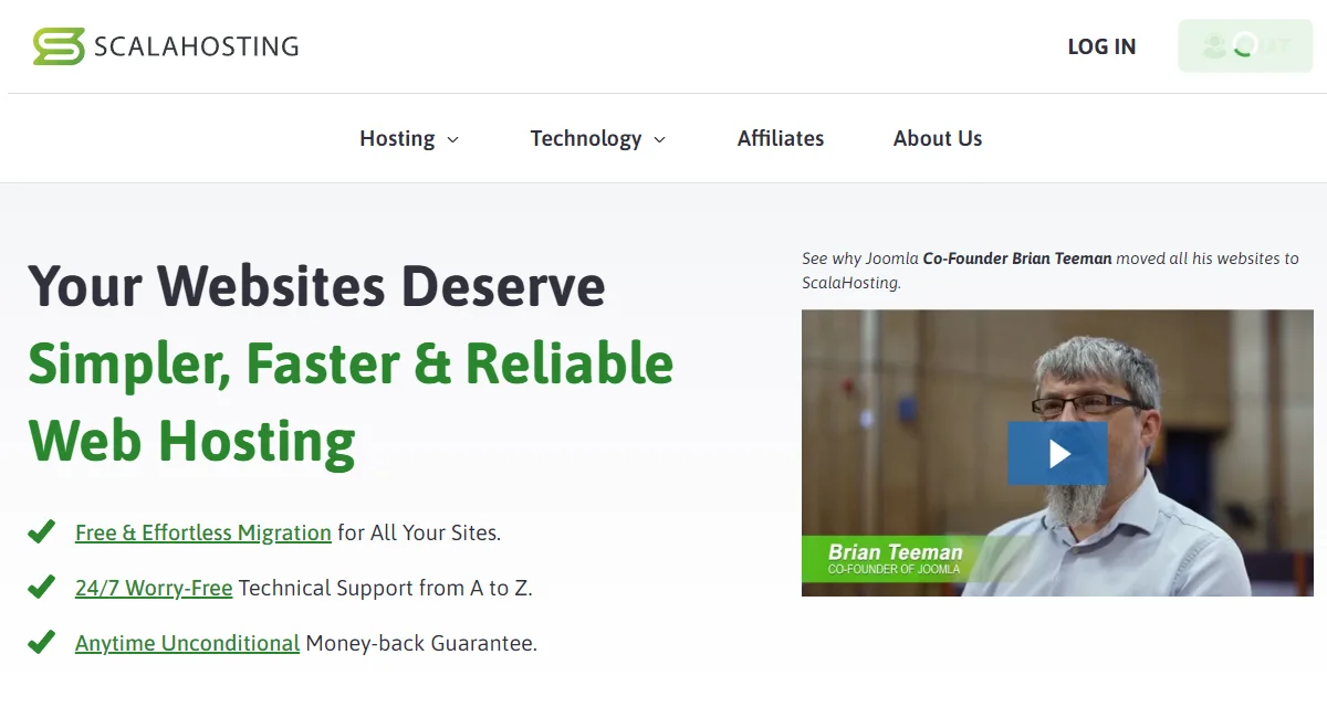 scalahosting monthly web hosting