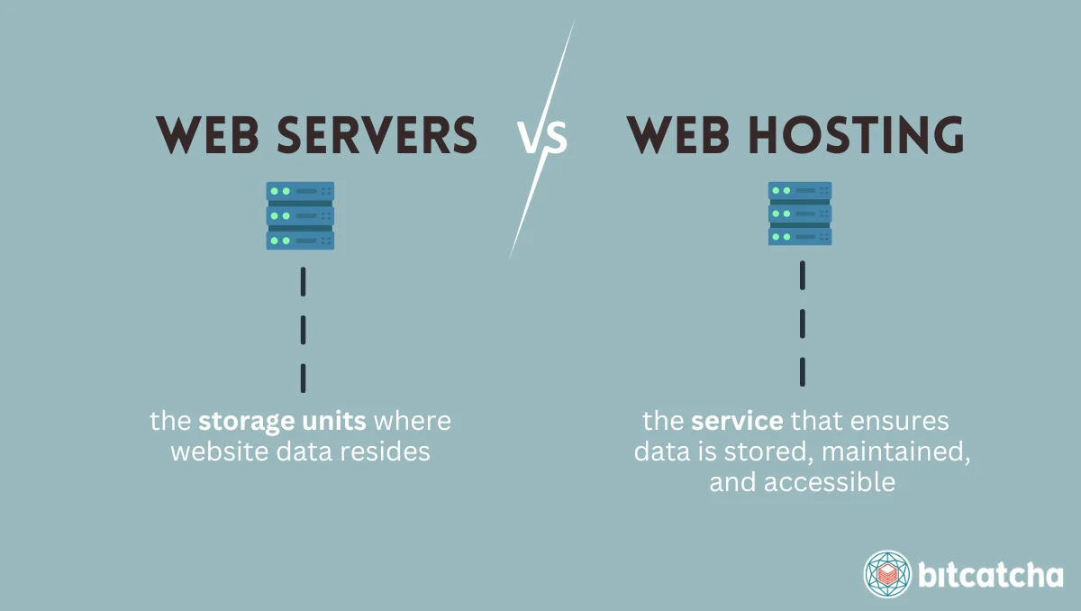 web servers vs web hosting