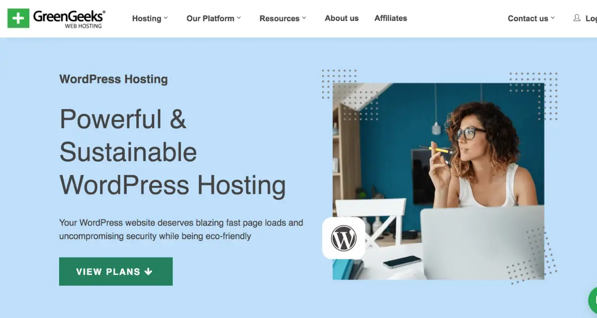 greengeeks self hosted wordpress hosting