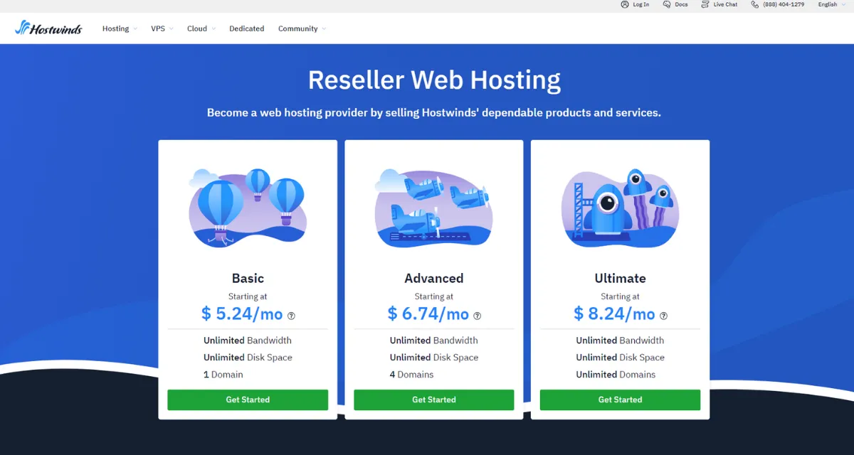 hostwinds reseller hosting