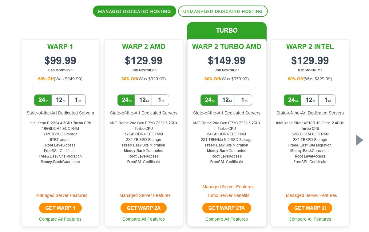 a2 managed dedicated hosting