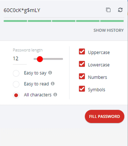 lastpass password generator