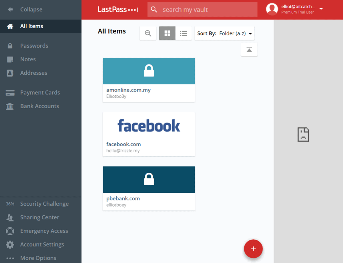 lastpass ui
