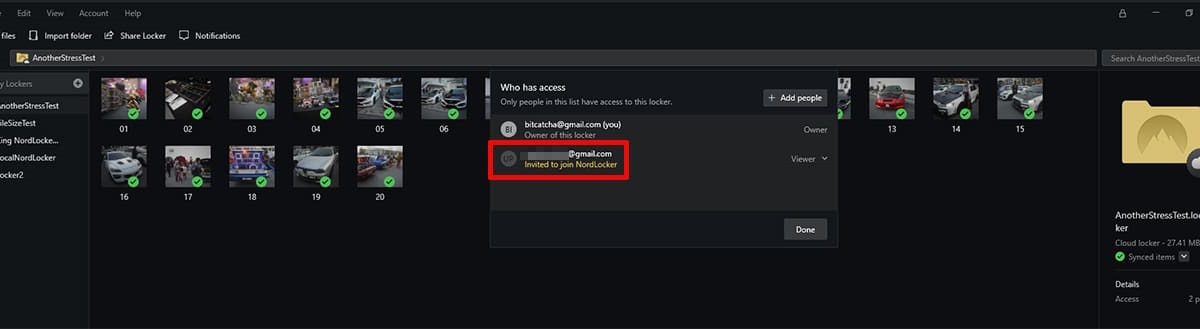 nordlocker let people join step2