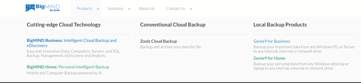zoolz has various customizable plans which can be overwhelming