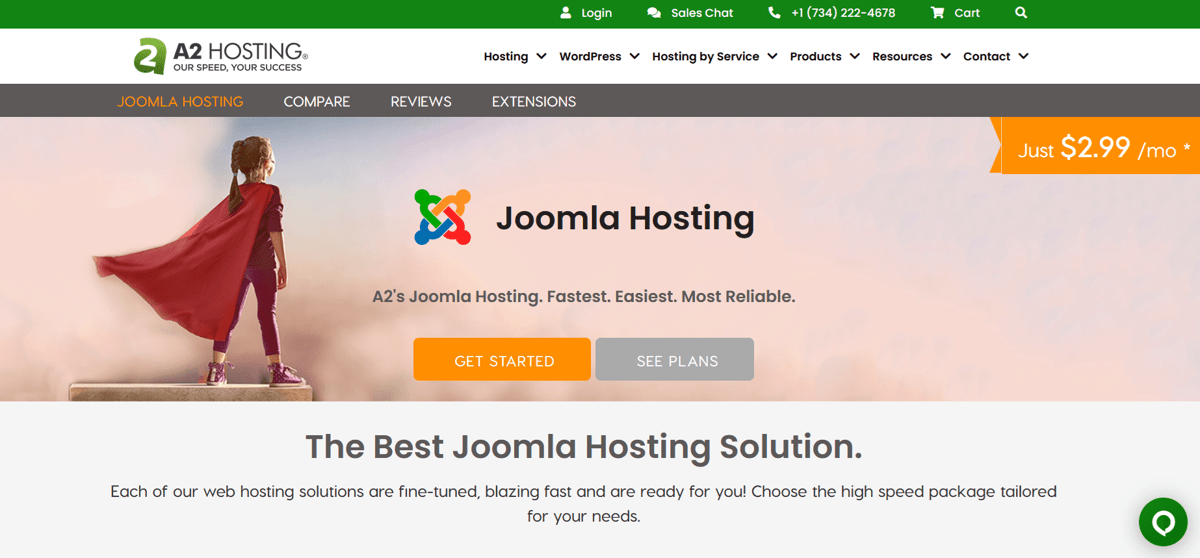 a2hosting joomla hosting providers