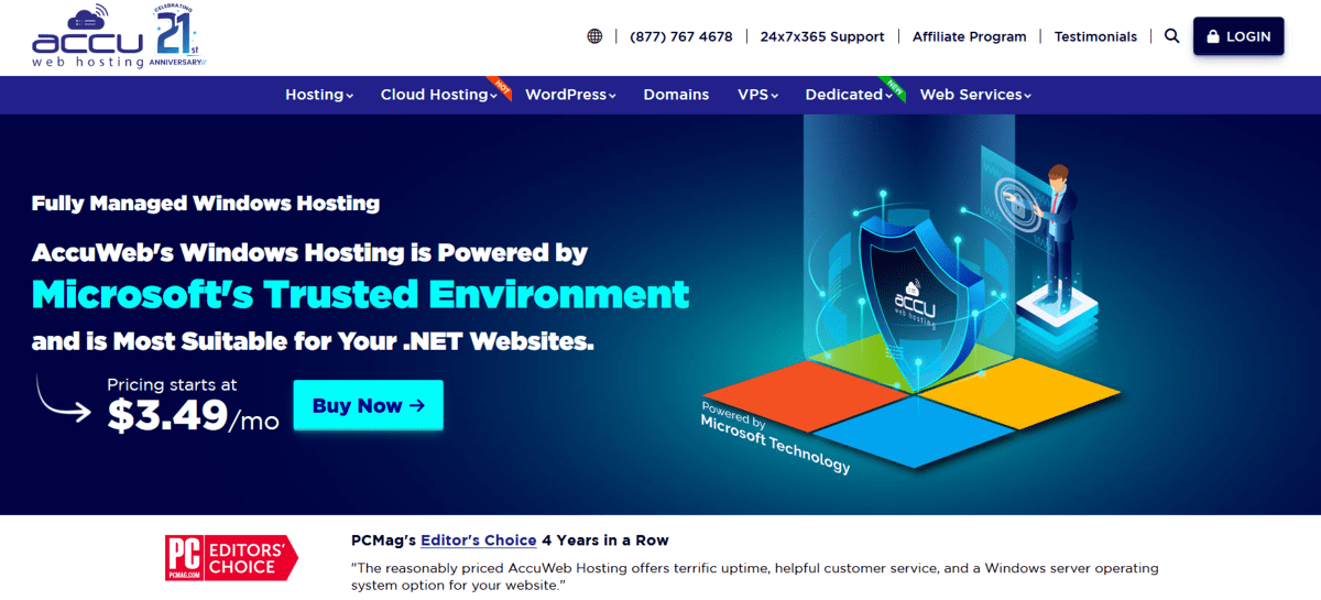 accuweb windows hosting services