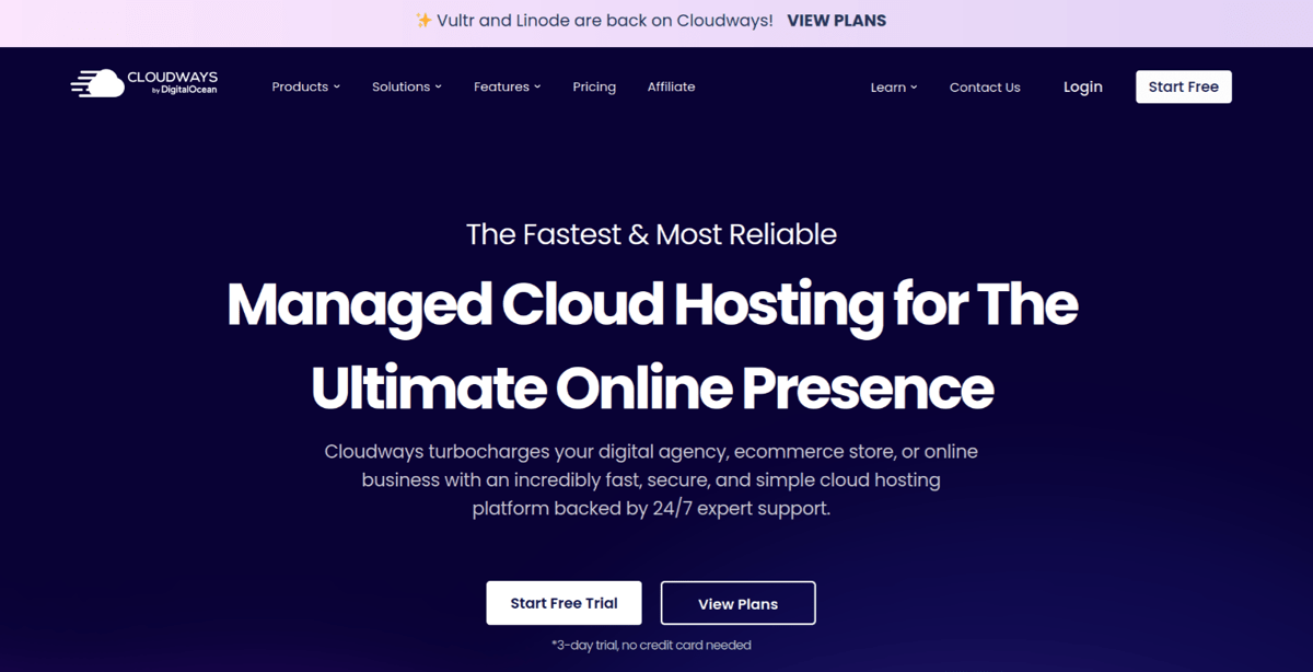 cloudways fast wordpress hosting services