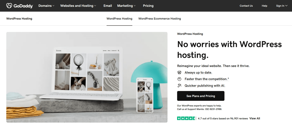 godaddy managed wordpress hosting services