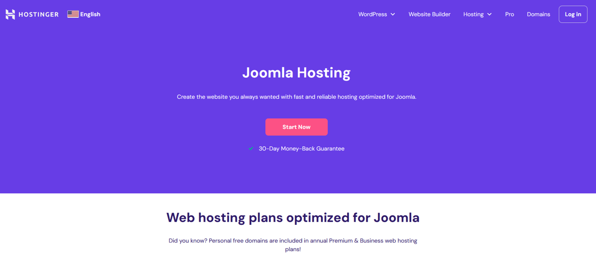 hostinger joomla hosting providers