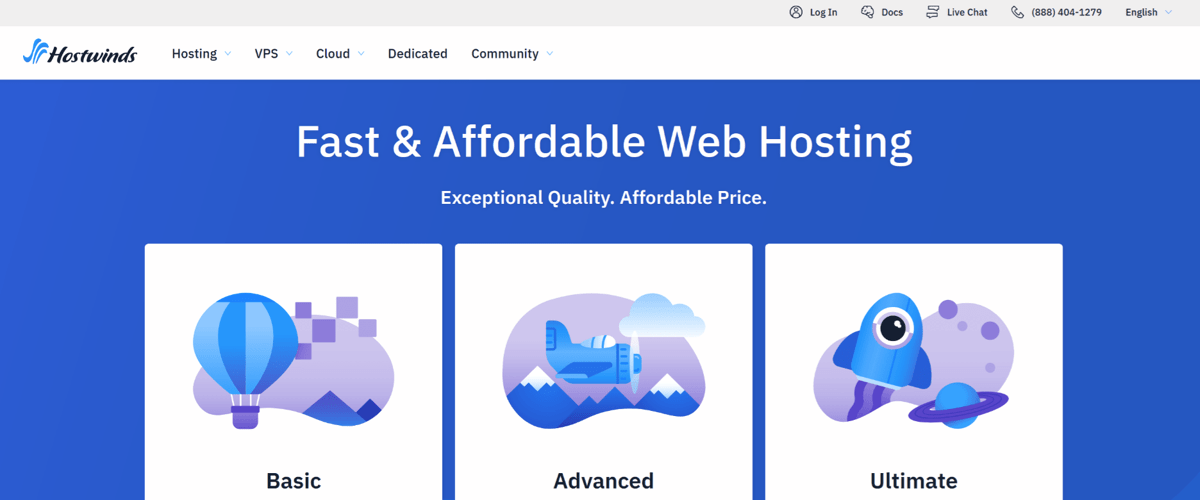 hostwinds hosting with unlimited email accounts
