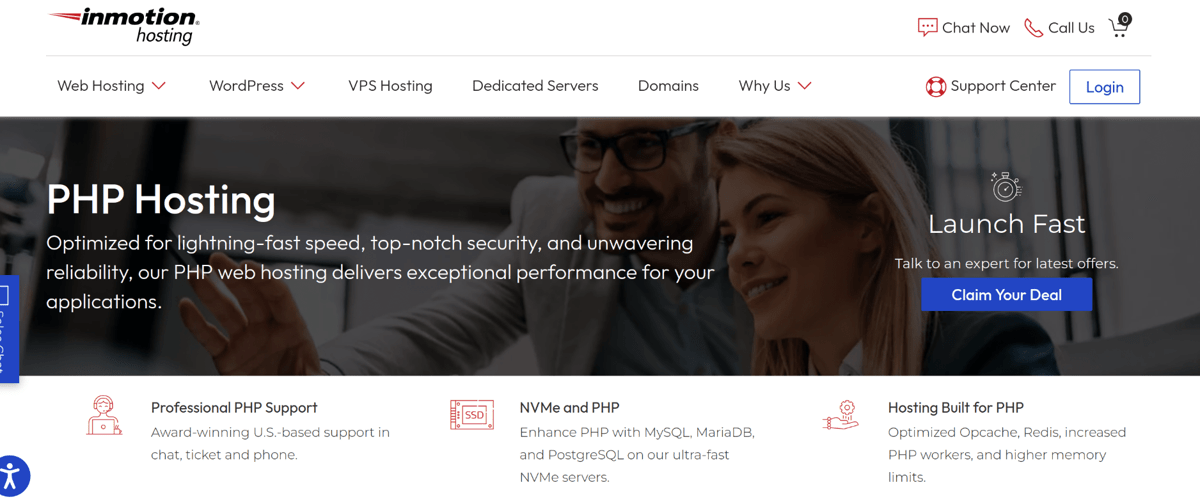inmotion hosting php hosting providers