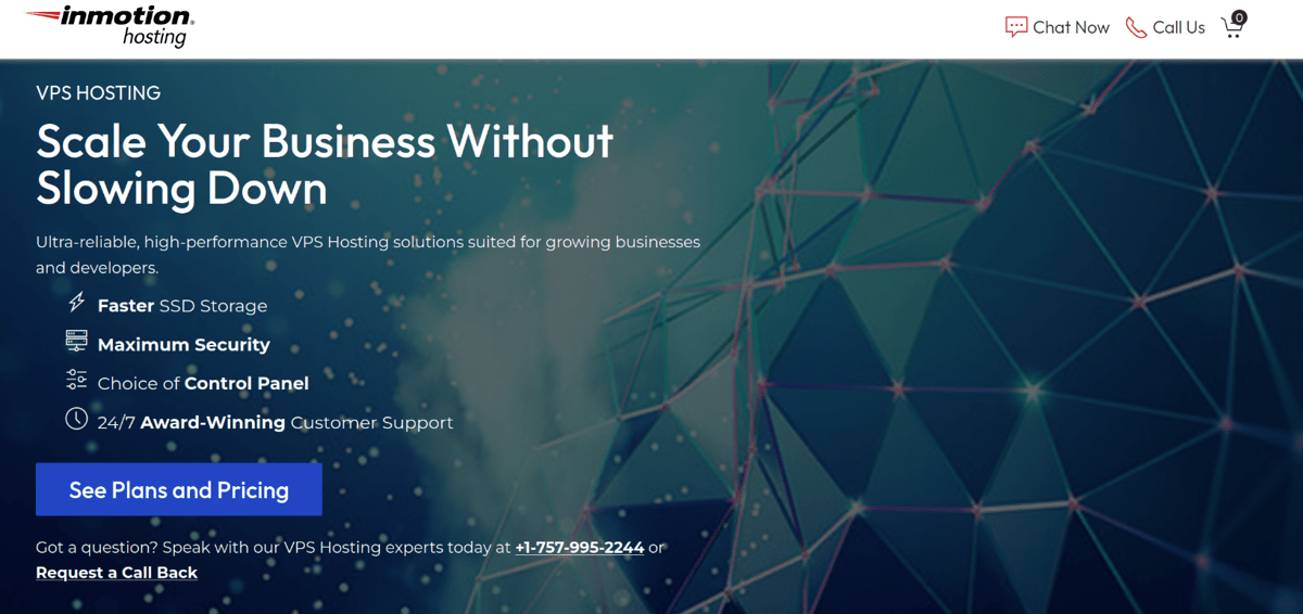 inmotion hosting vps hosting