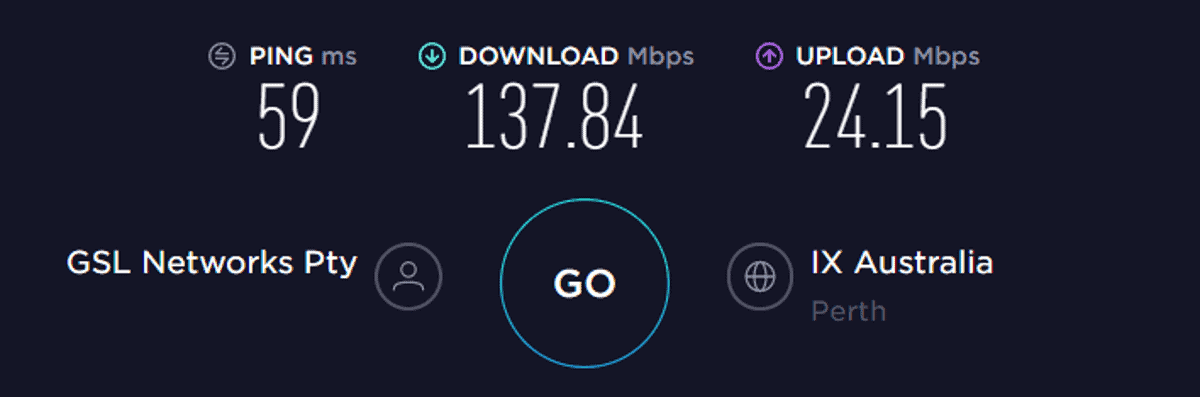 ipvanish speed test australia vpn on