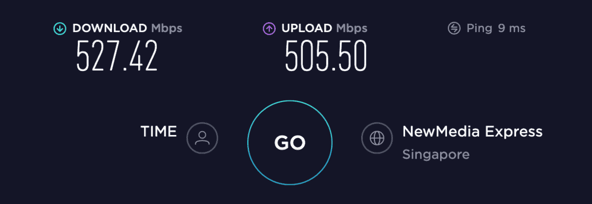 speed test in singapore without pia vpn