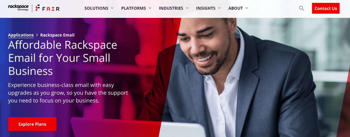 rackspace email solutions providers