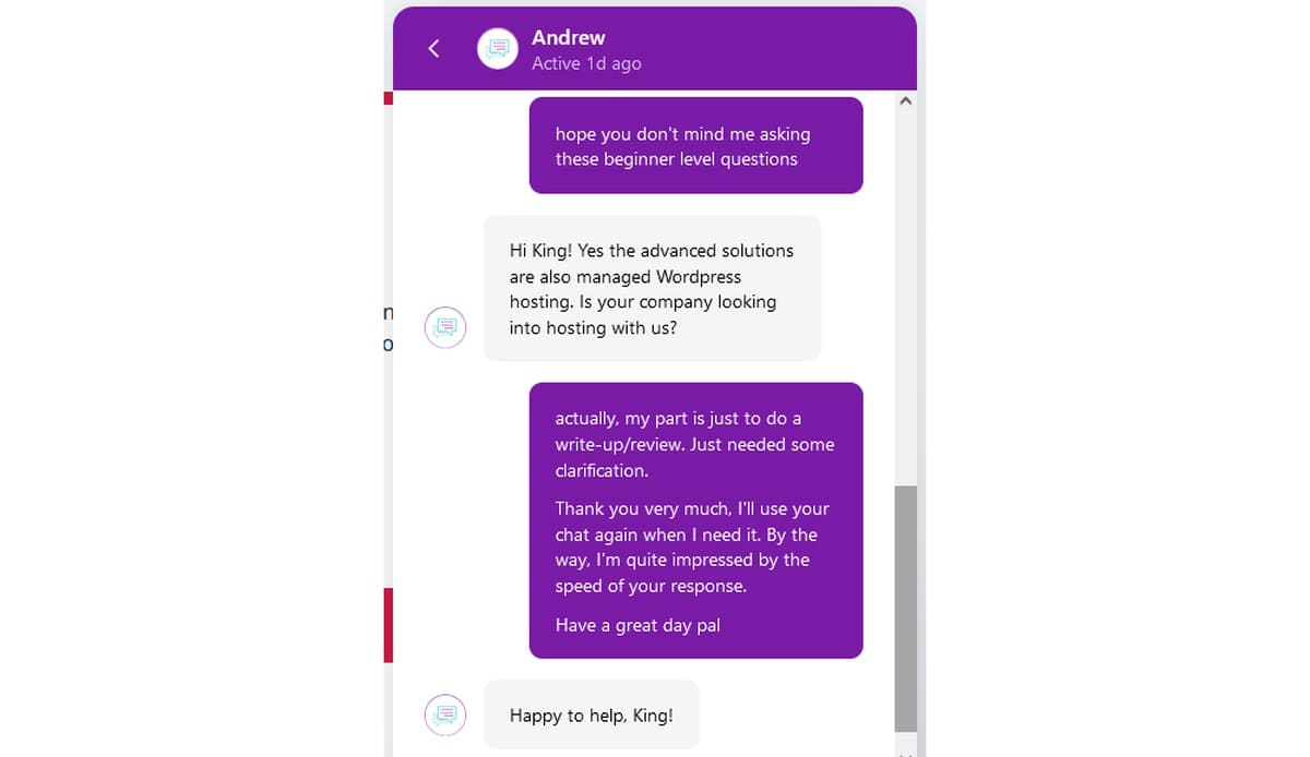 WP Engine human chat support