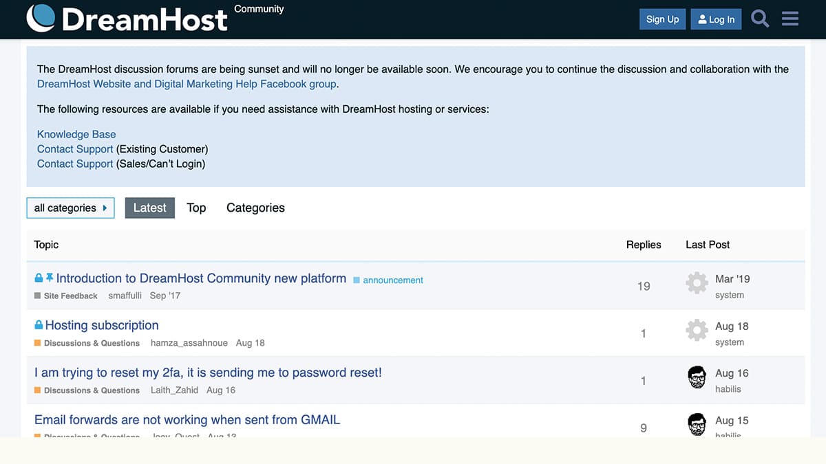 dreamhost community forum