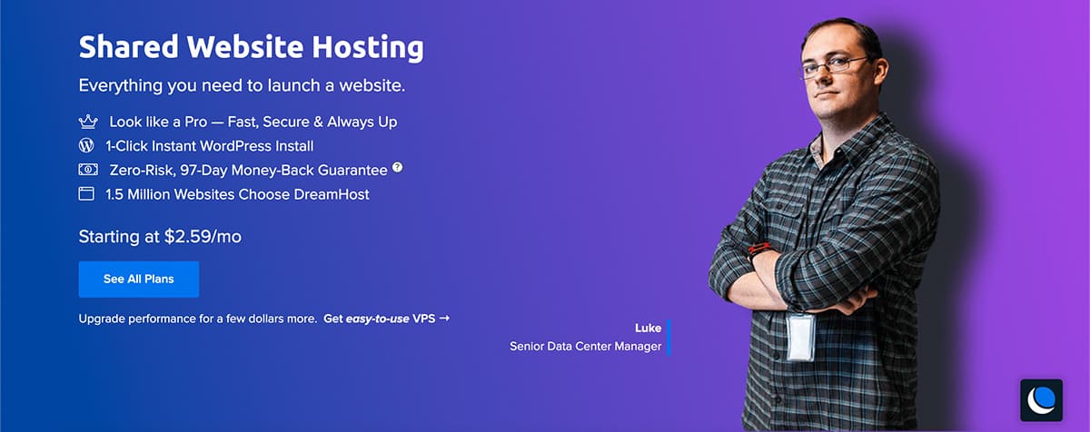 dreamhost shared hosting features
