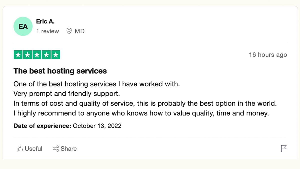 dreamhost trustpilot review