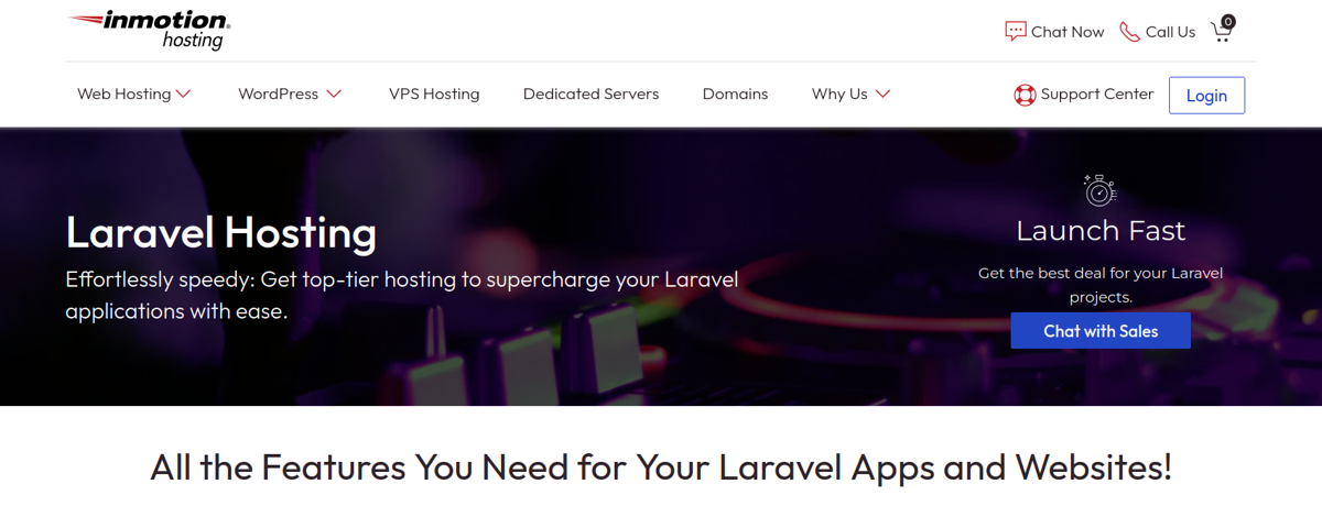 inmotion hosting laravel hosting