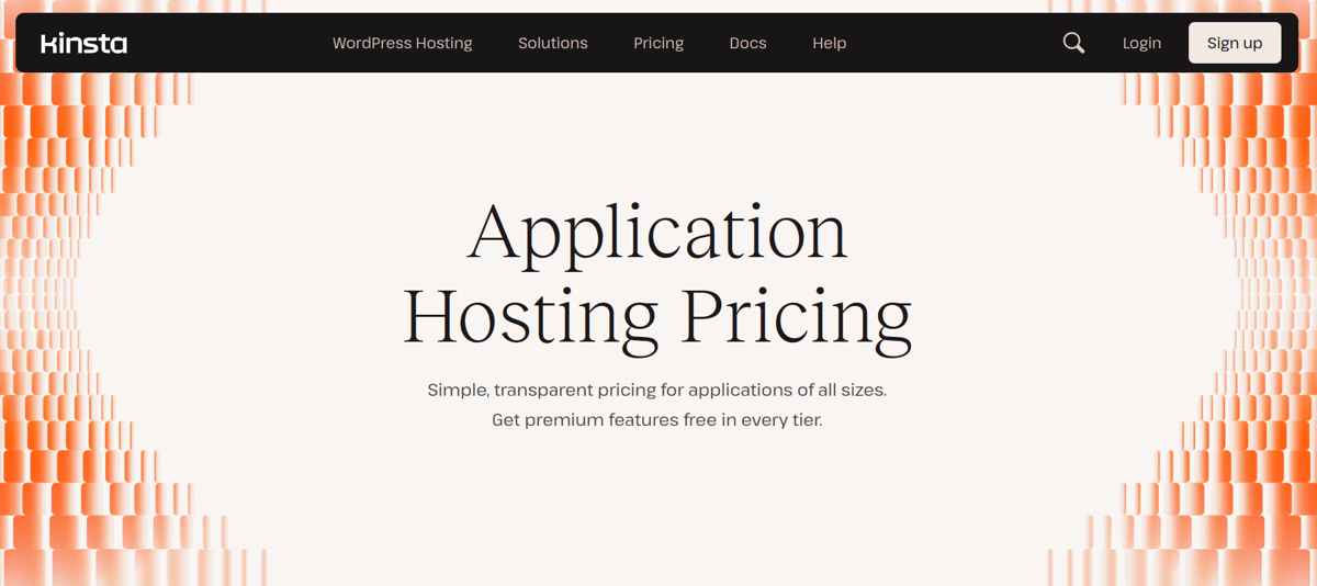 kinsta application hosting