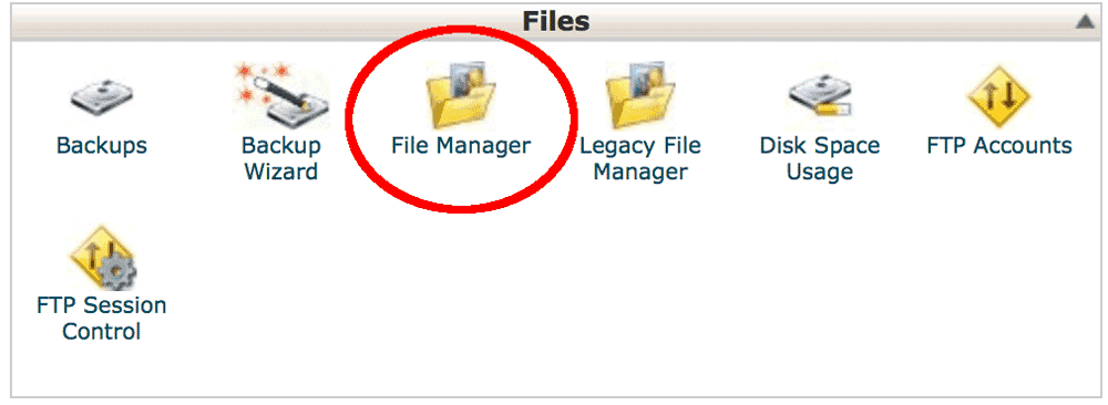 access to file manager