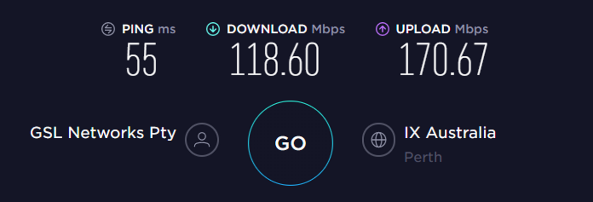 nordvpn connection speed australia server