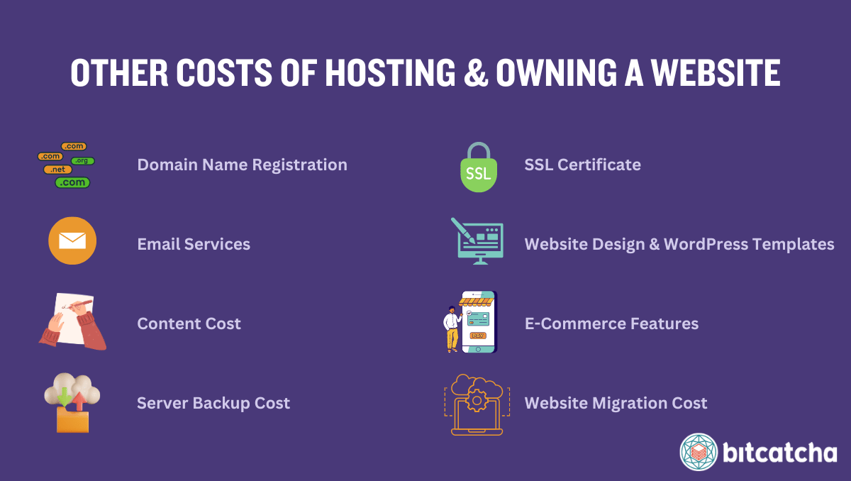 cost of hosting and running a website